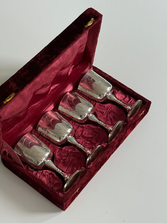 Silver Plated Goblet (set of 4)
