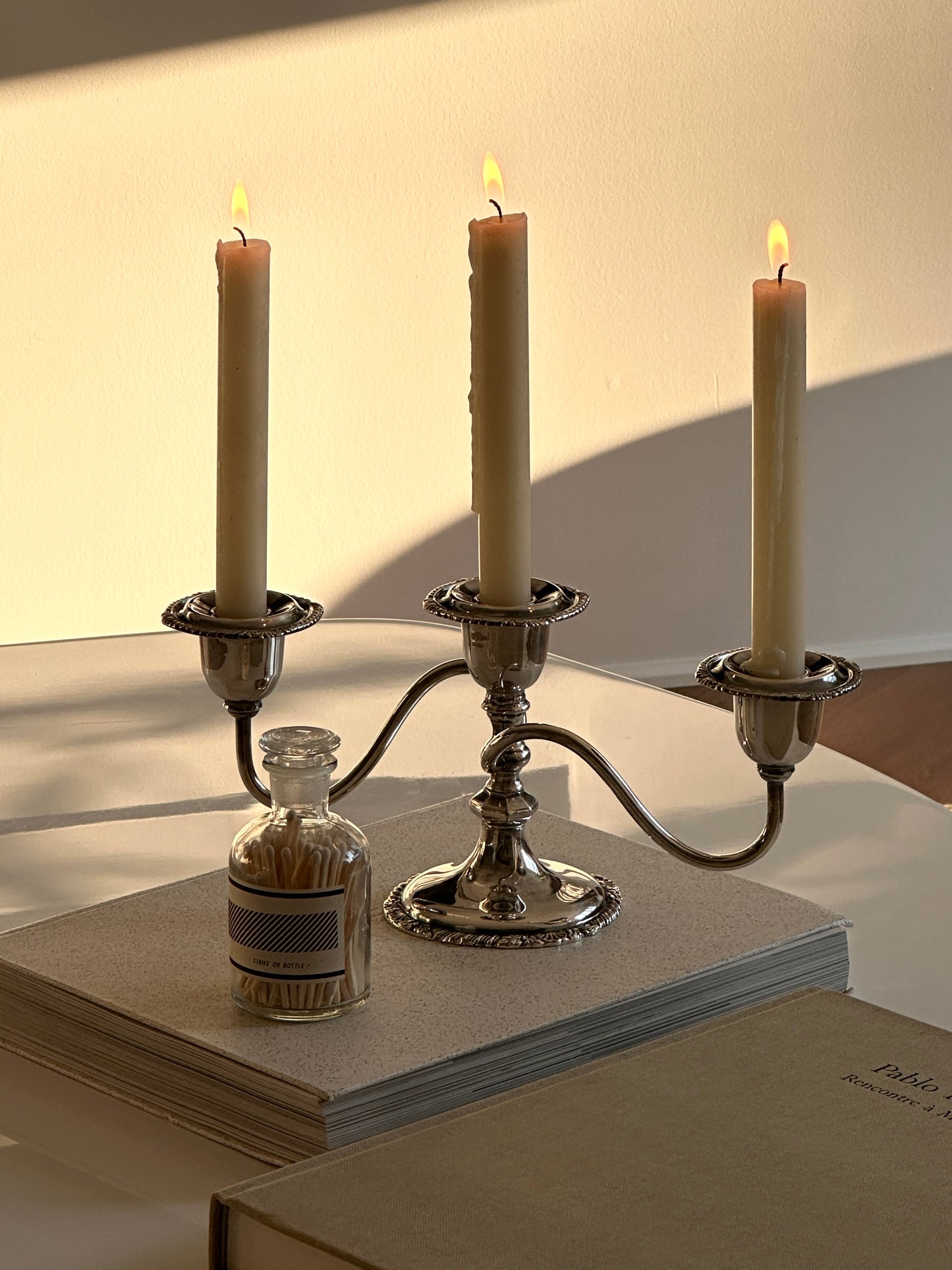 Silver Plate Candle Holder