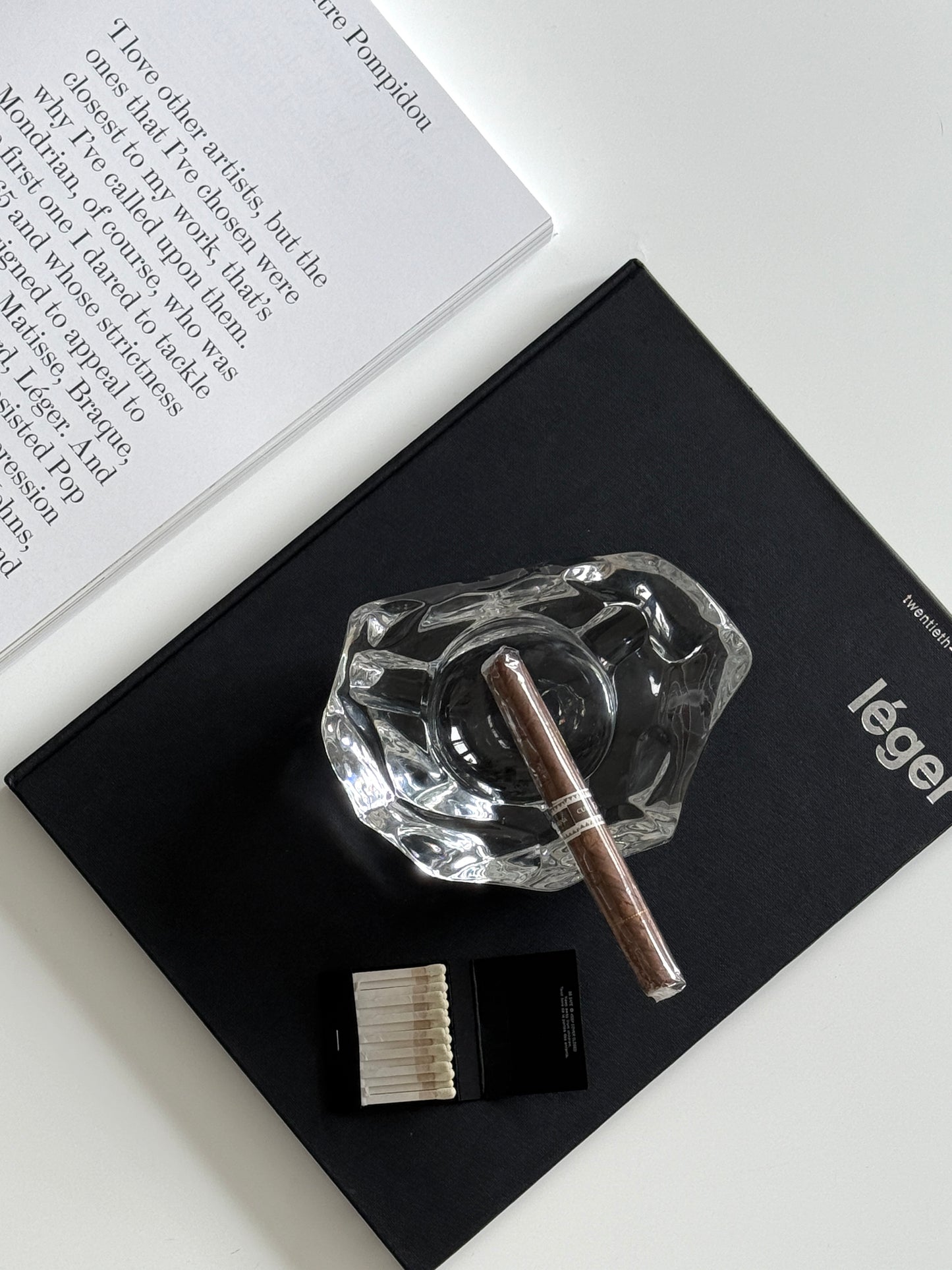 Crystal Iceberg Cigar Ashtray by Val Saint Lambert