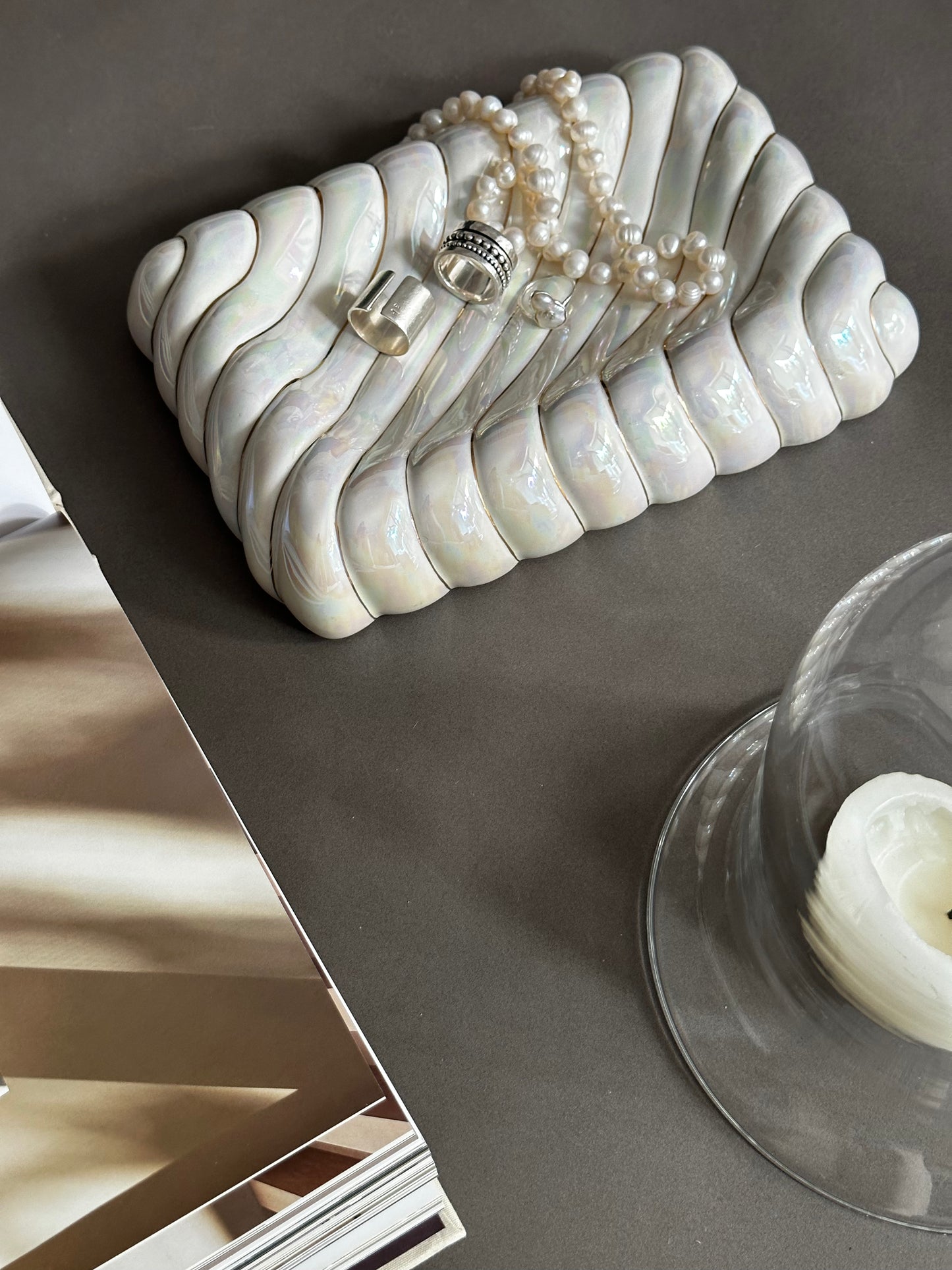 Plateau vintage en céramique fabriqué en Italie