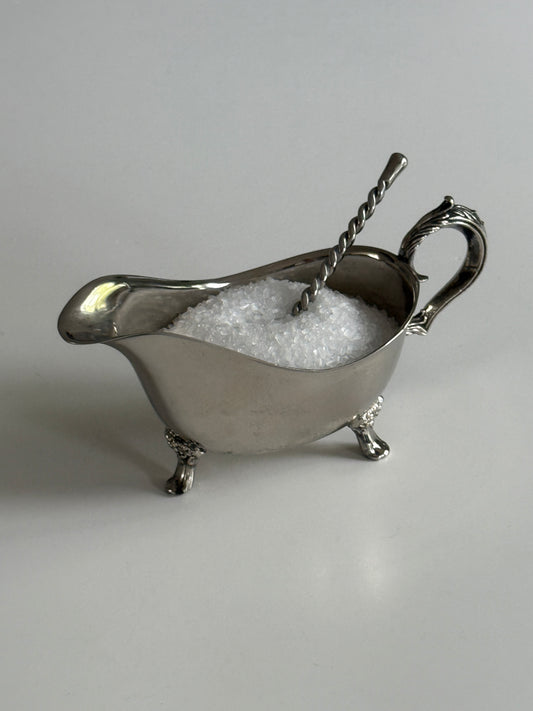 Silver Plate Footed Gravy Boat