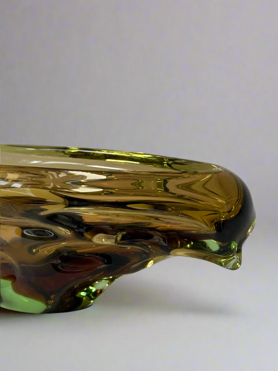 1960s Sommerso Art Glass Bowl
