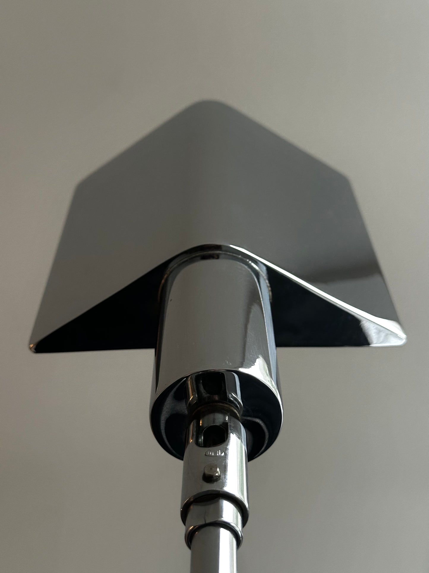 Mid Century Chrome Floor Lamp by Koch & Lowy OMI