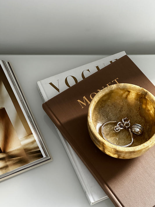 Round Onyx Decorative Bowl