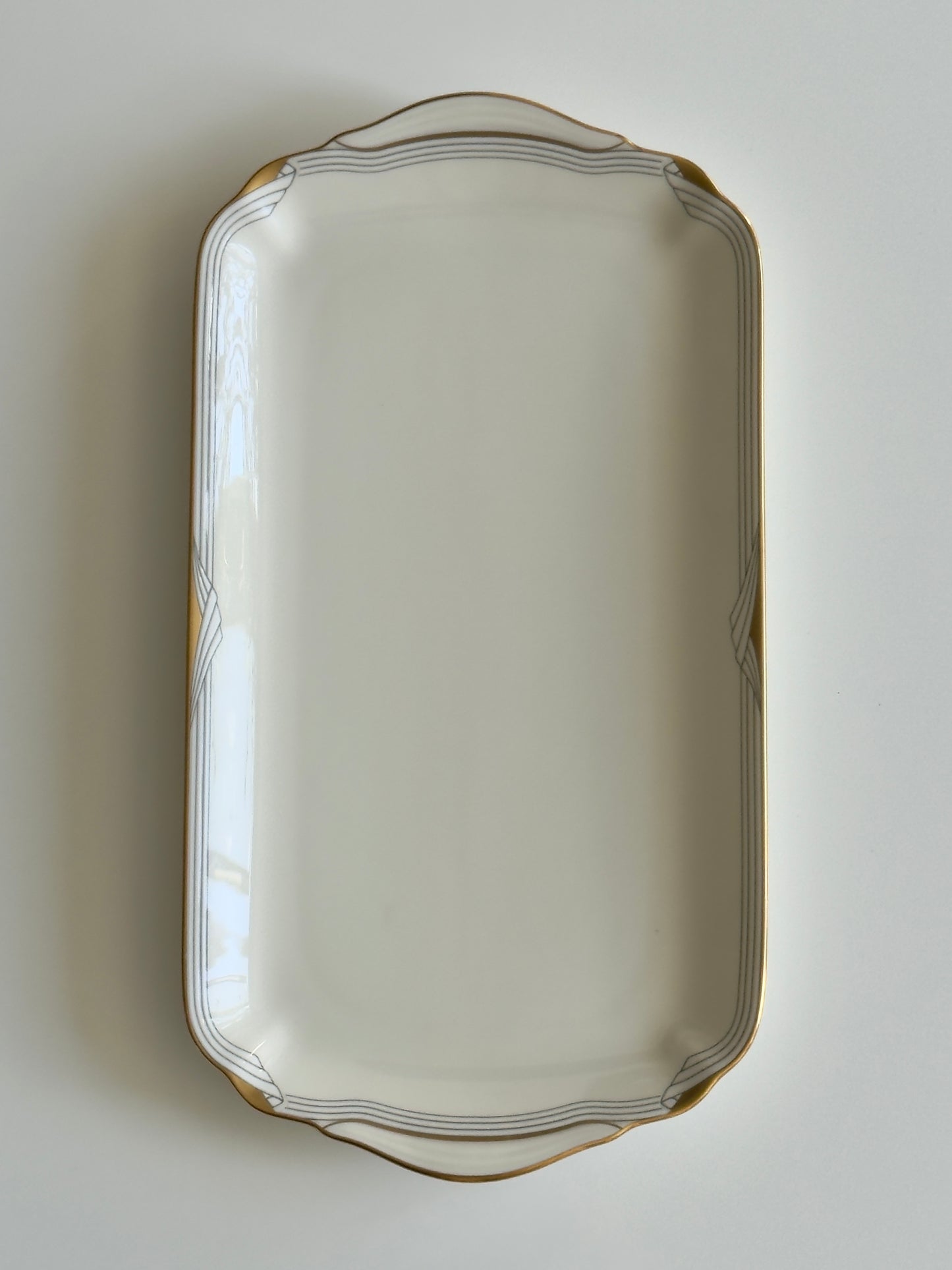 1950s Golden Cove Porcelain Serving Platter