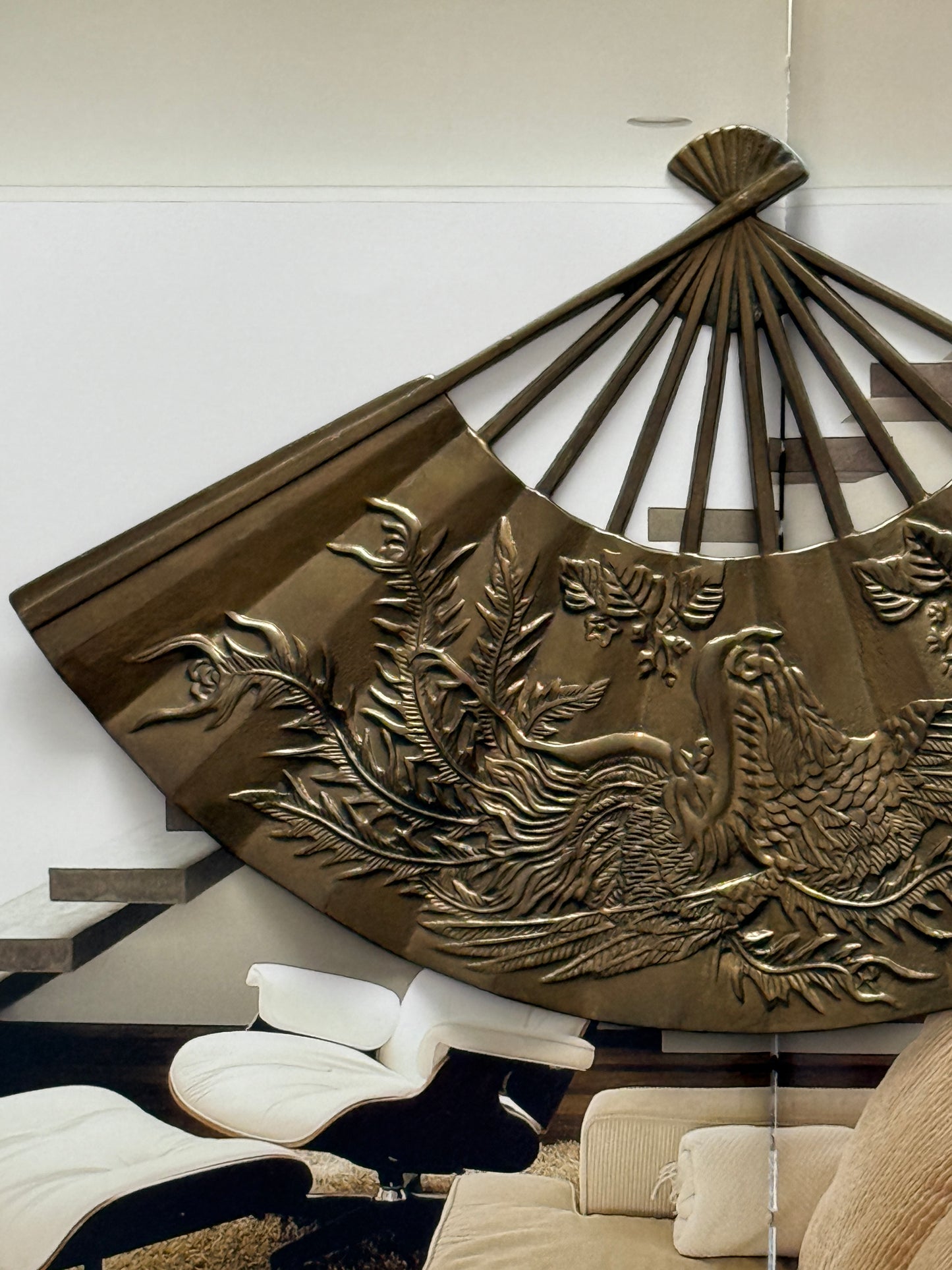Vintage Solid Brass Fan