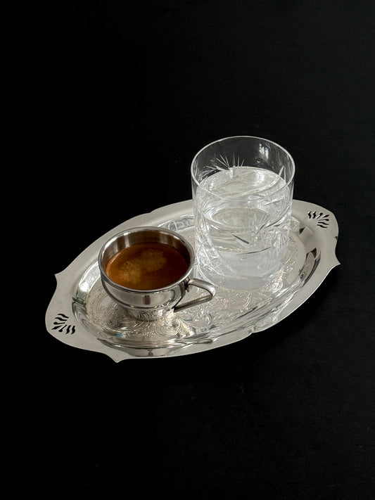 Small Silver Plate Serving Tray