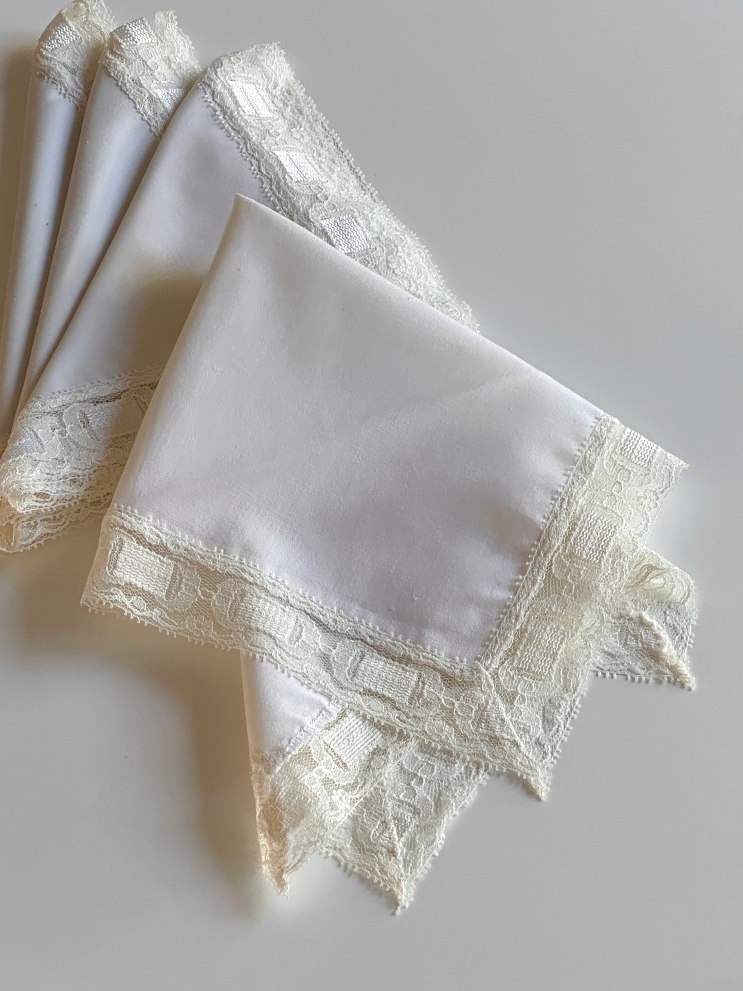 Set of Vintage Lace Table Napkins (set of 4)