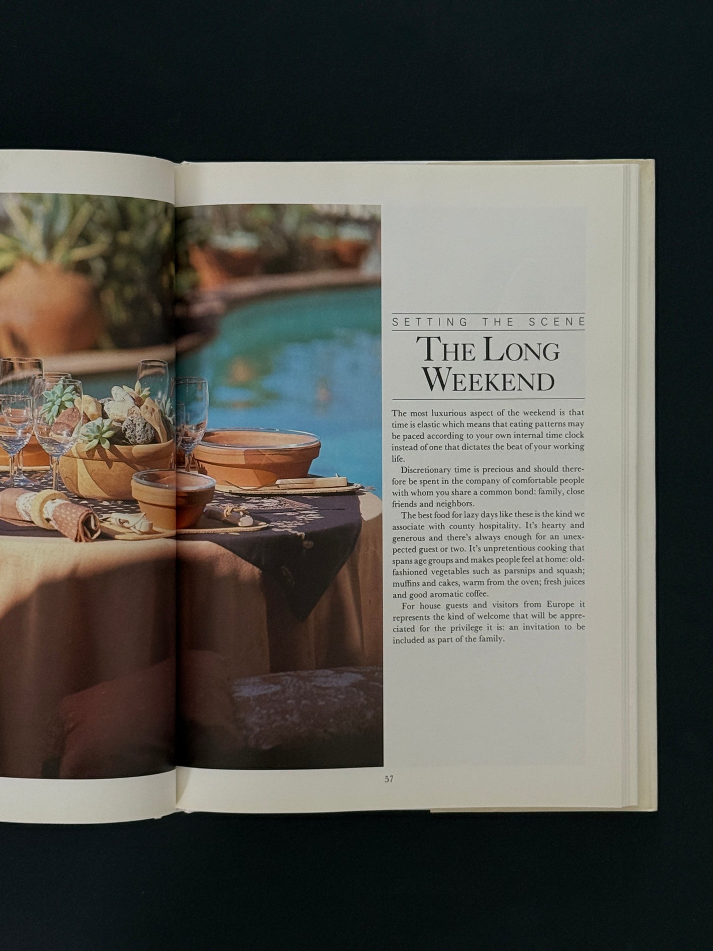 Vogue Entertaining Hardcover Book, 1986