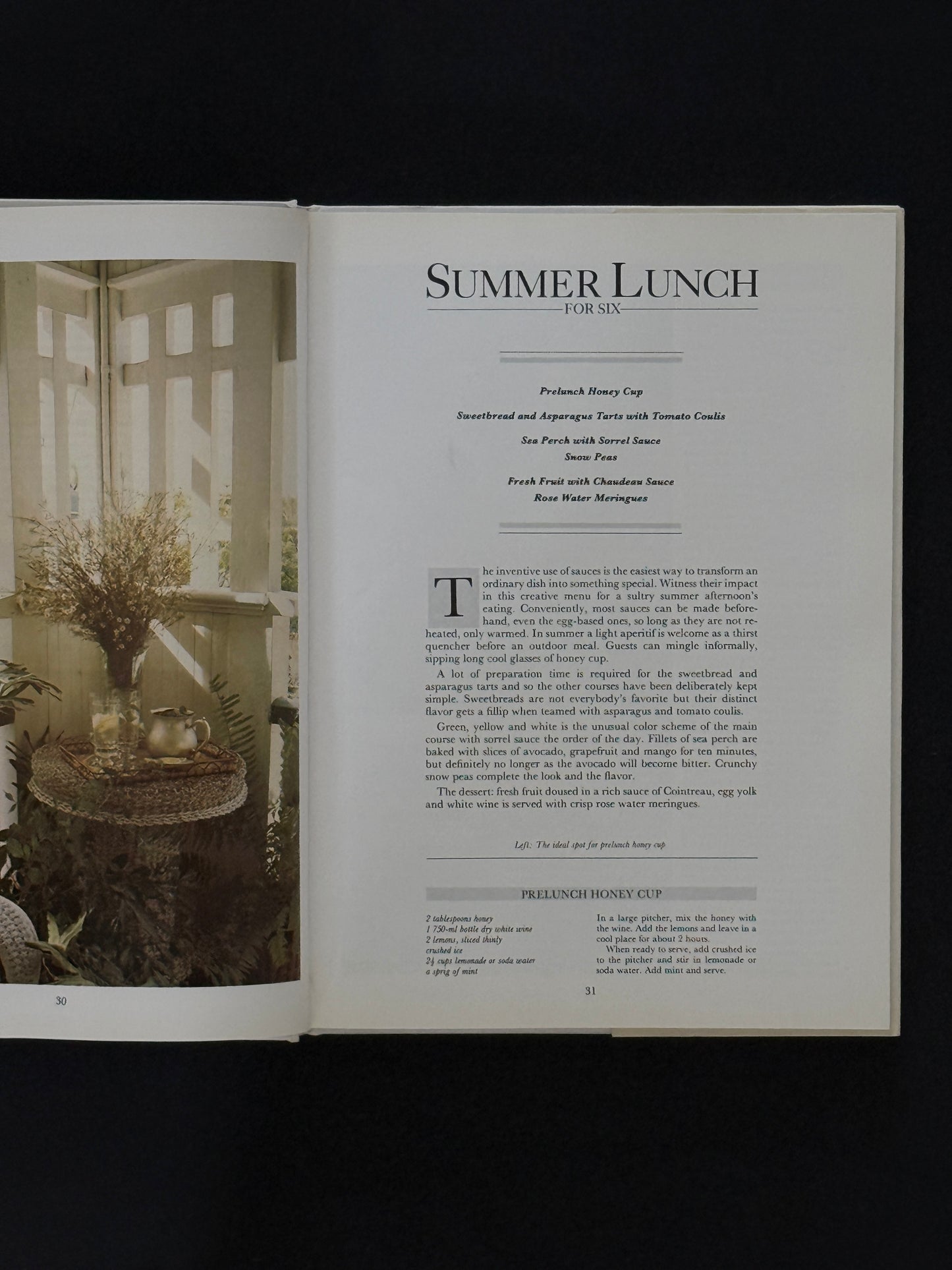 Vogue Entertaining Hardcover Book, 1986