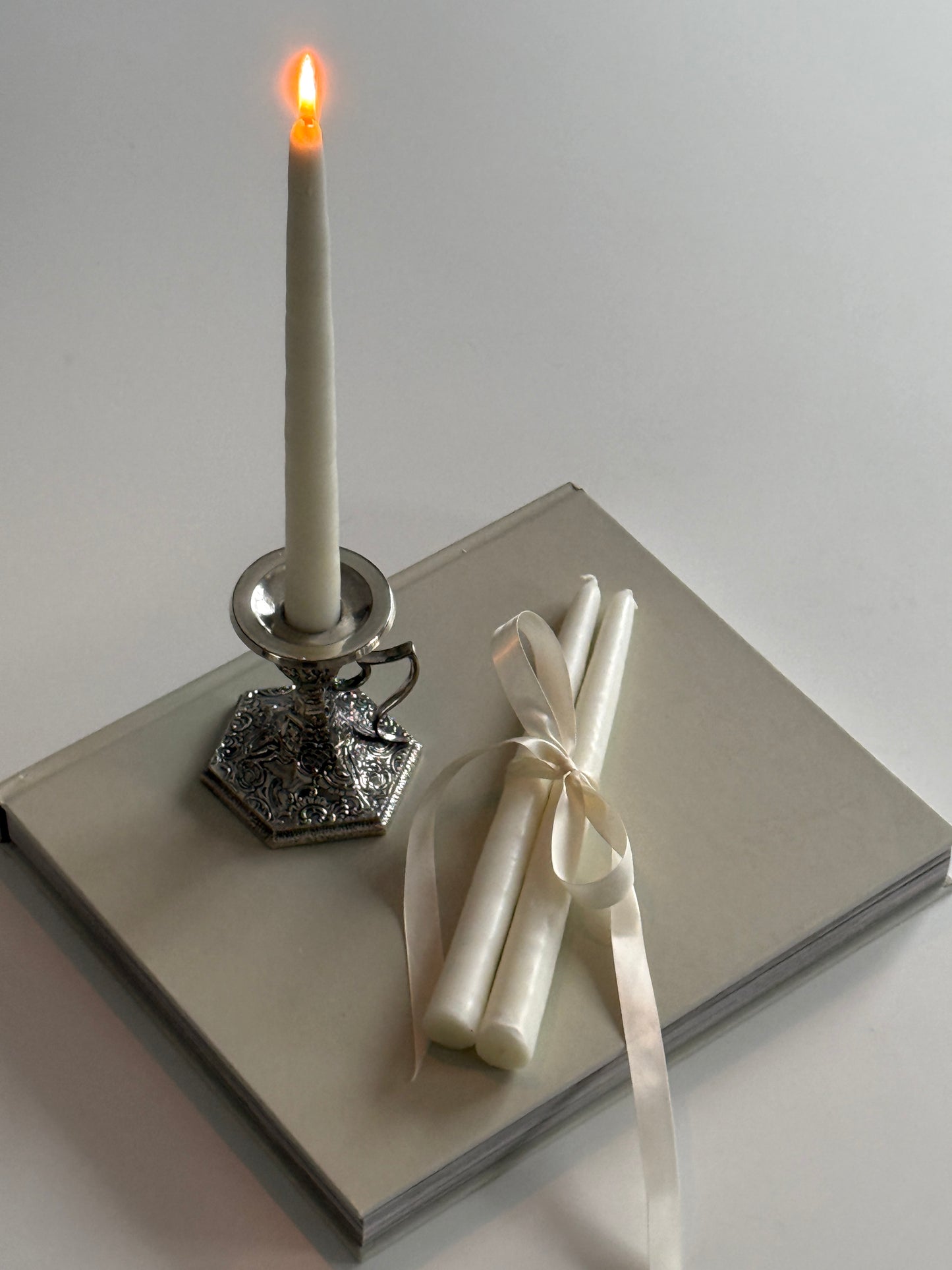 Pair of Derby Silver Plate Candlestick Holders