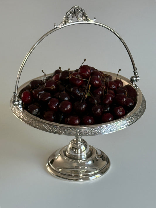 Silver Plate Bridal Basket