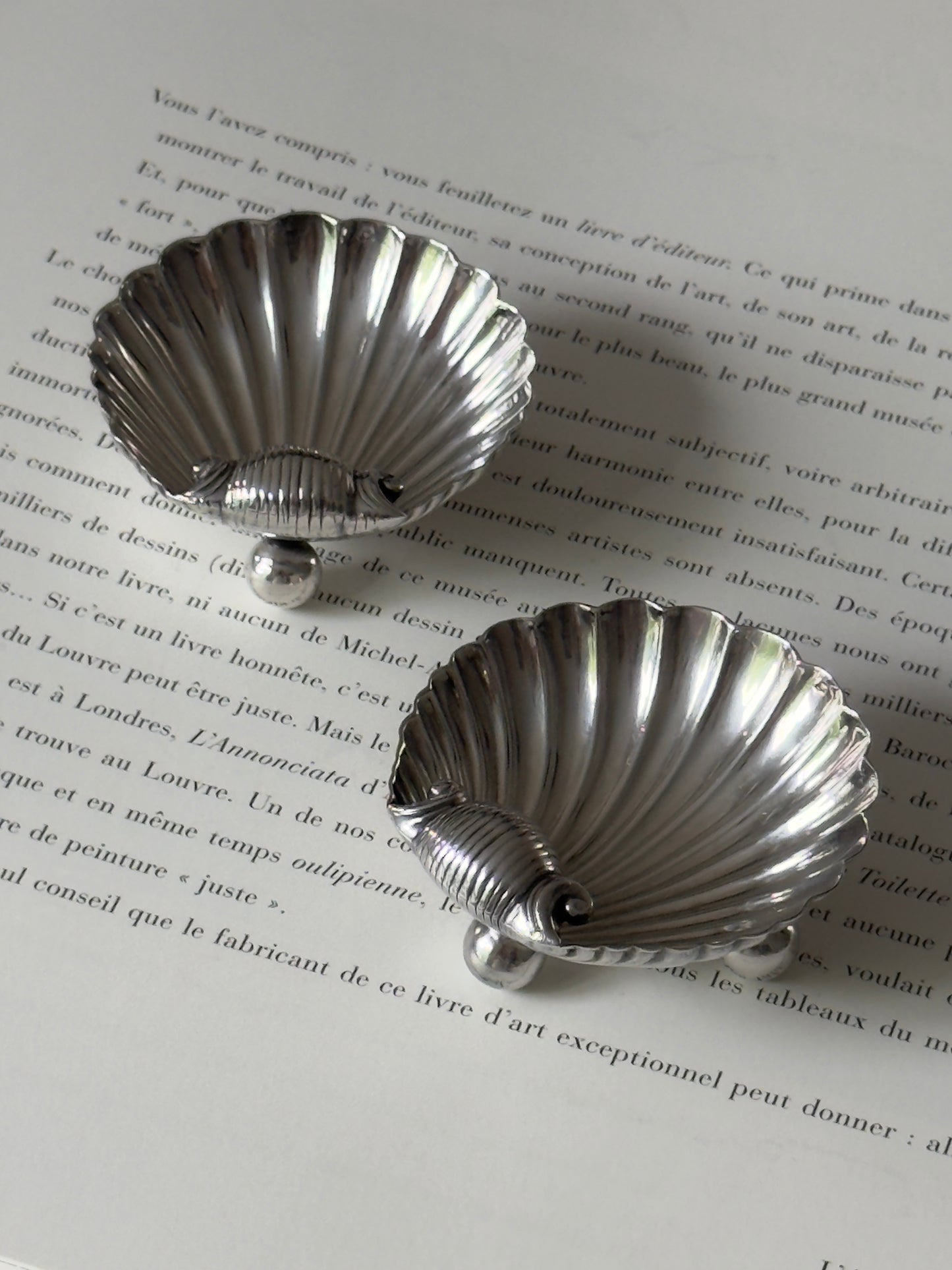 Silver Plate Salt Cellars - Spain