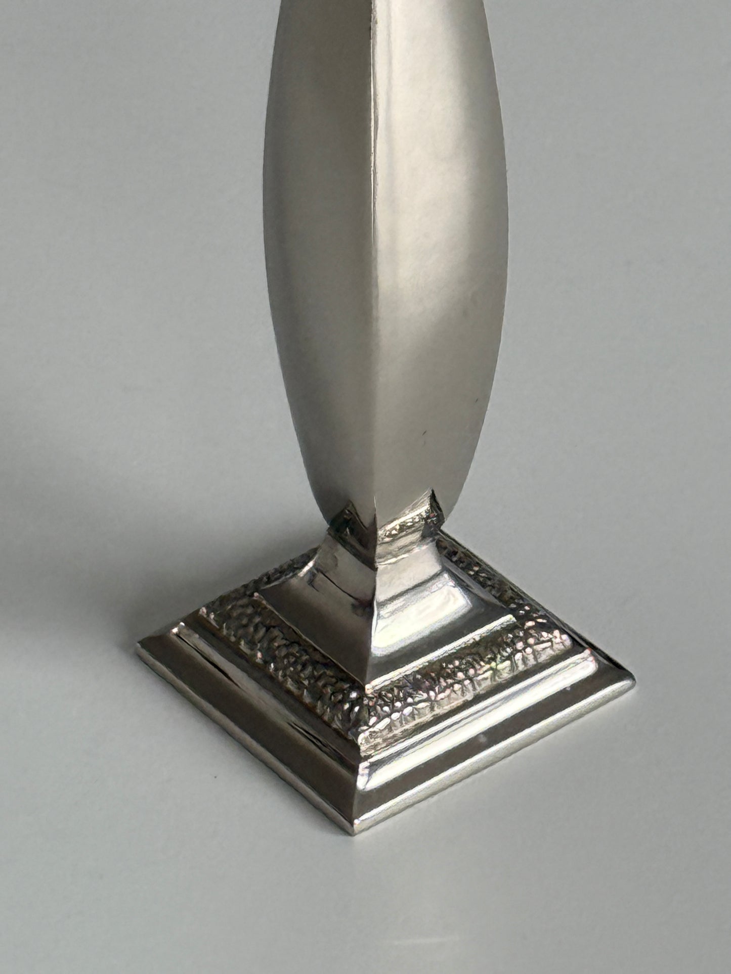Art Decor Silver Plate Bud Vase