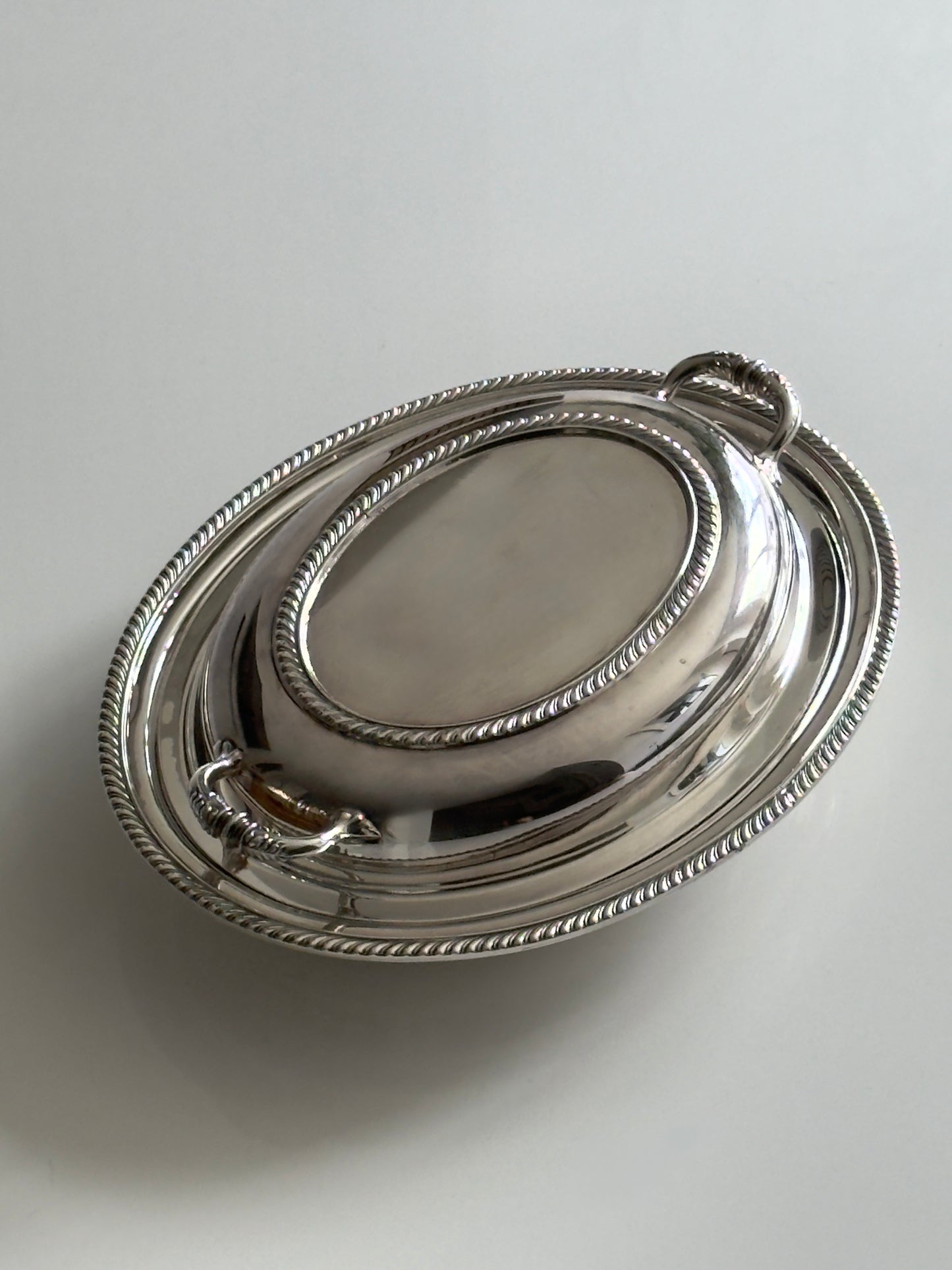 Elegant Silver Plated Serving Dish