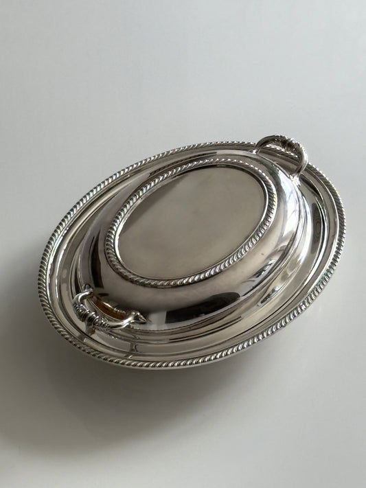 Elegant Silver Plated Serving Dish