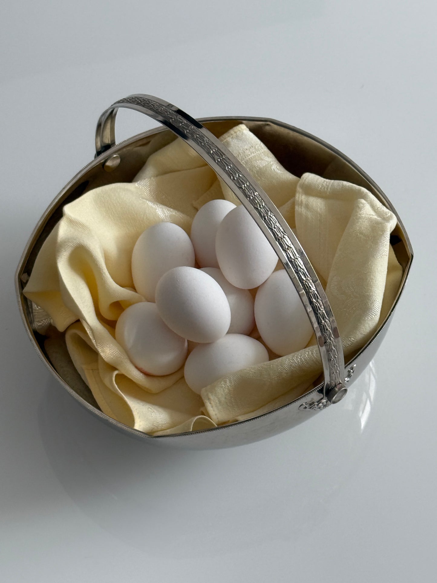 Italian Silver Plated Pedestal Basket