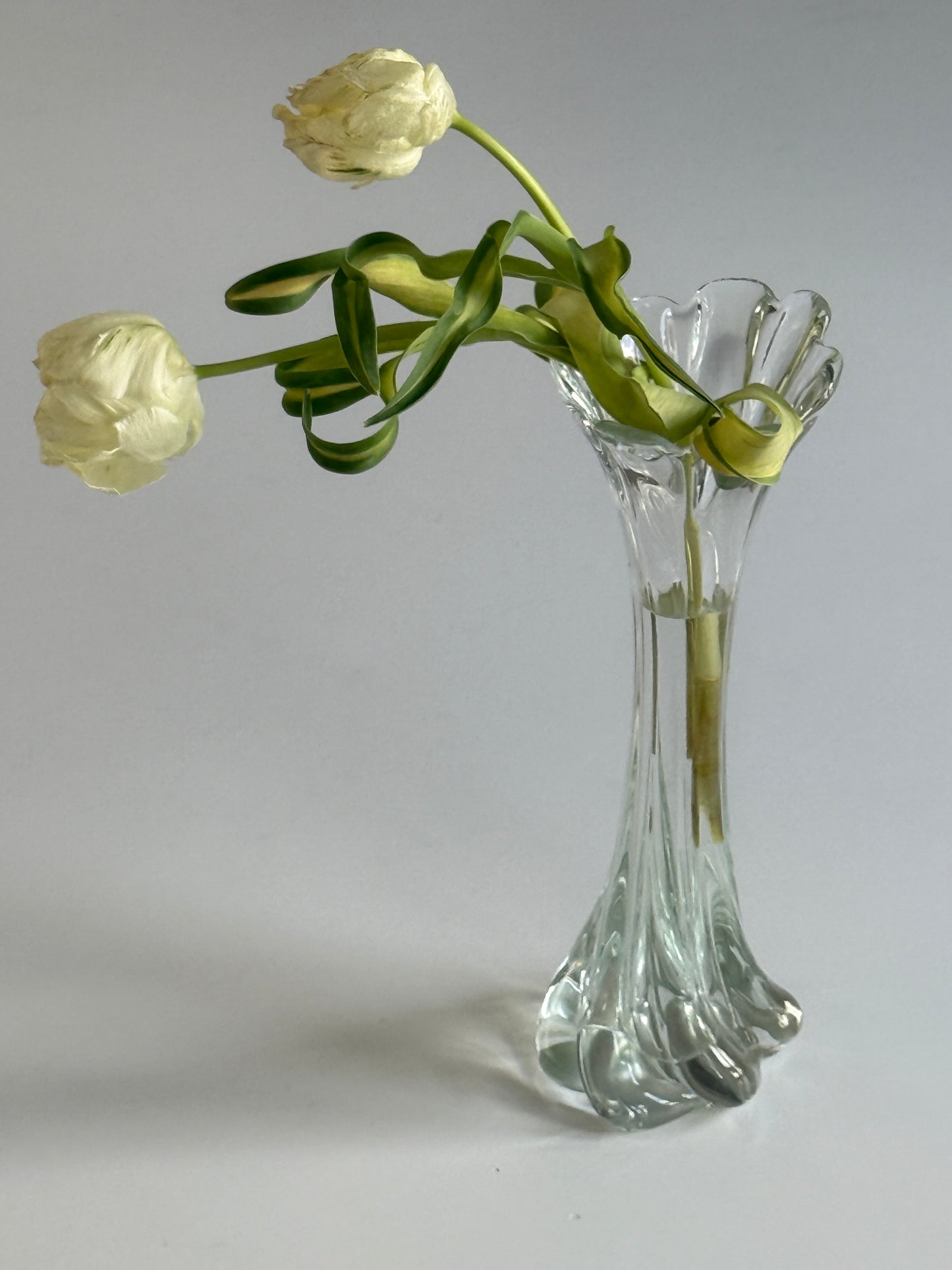 Art Glass Swirl Vase