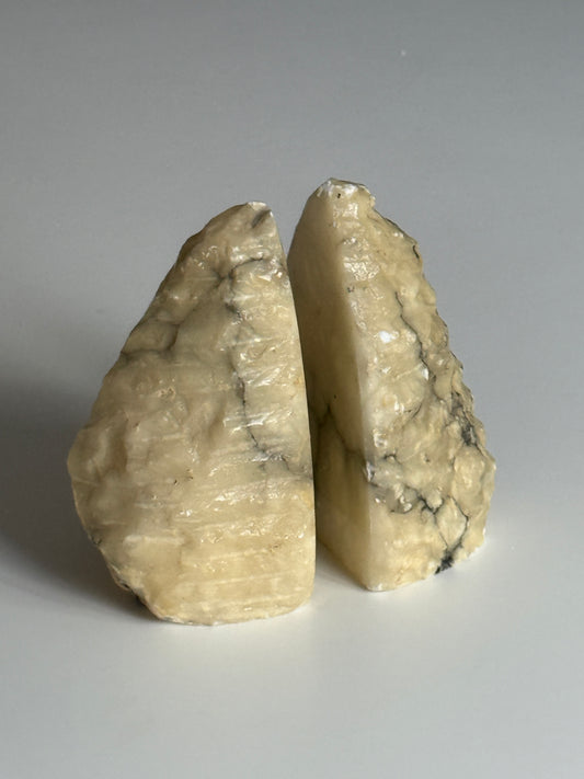 Pair of Alabaster Book Ends