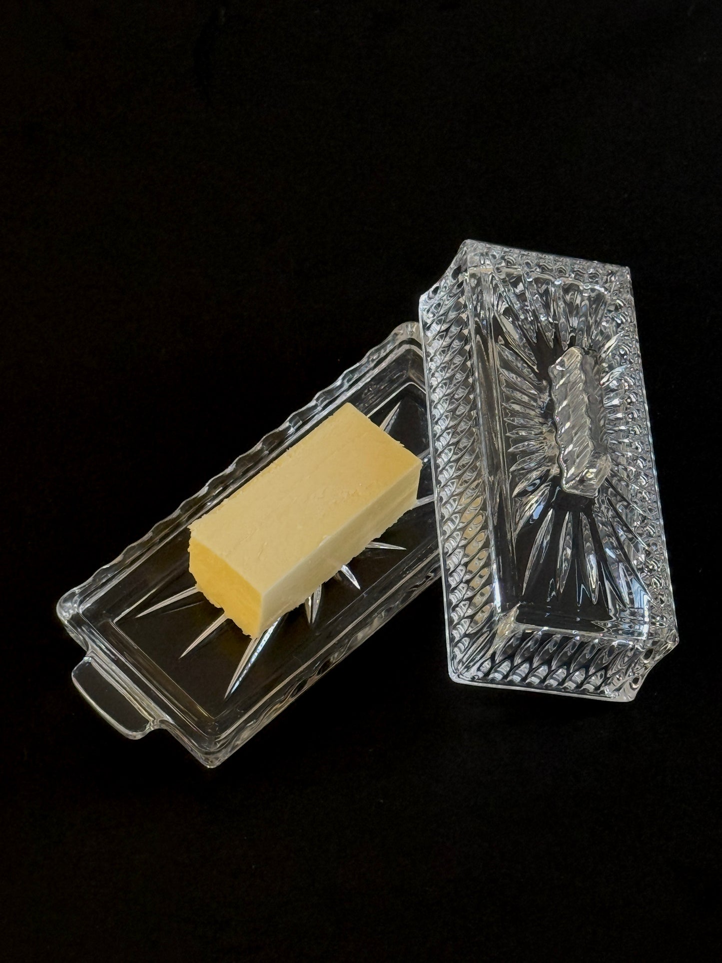Crystal Set - Butter Dish & Ice Bucket