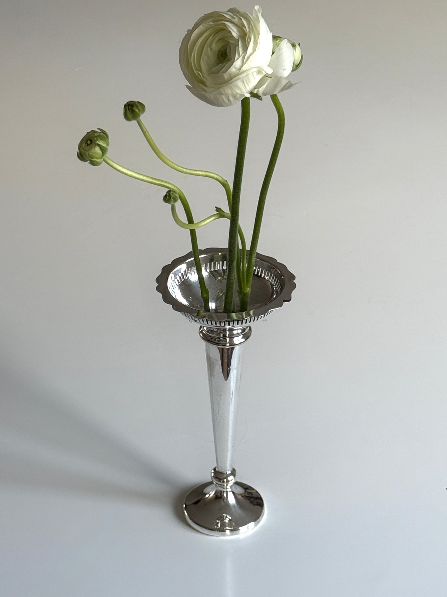 English Silver Plate Vase