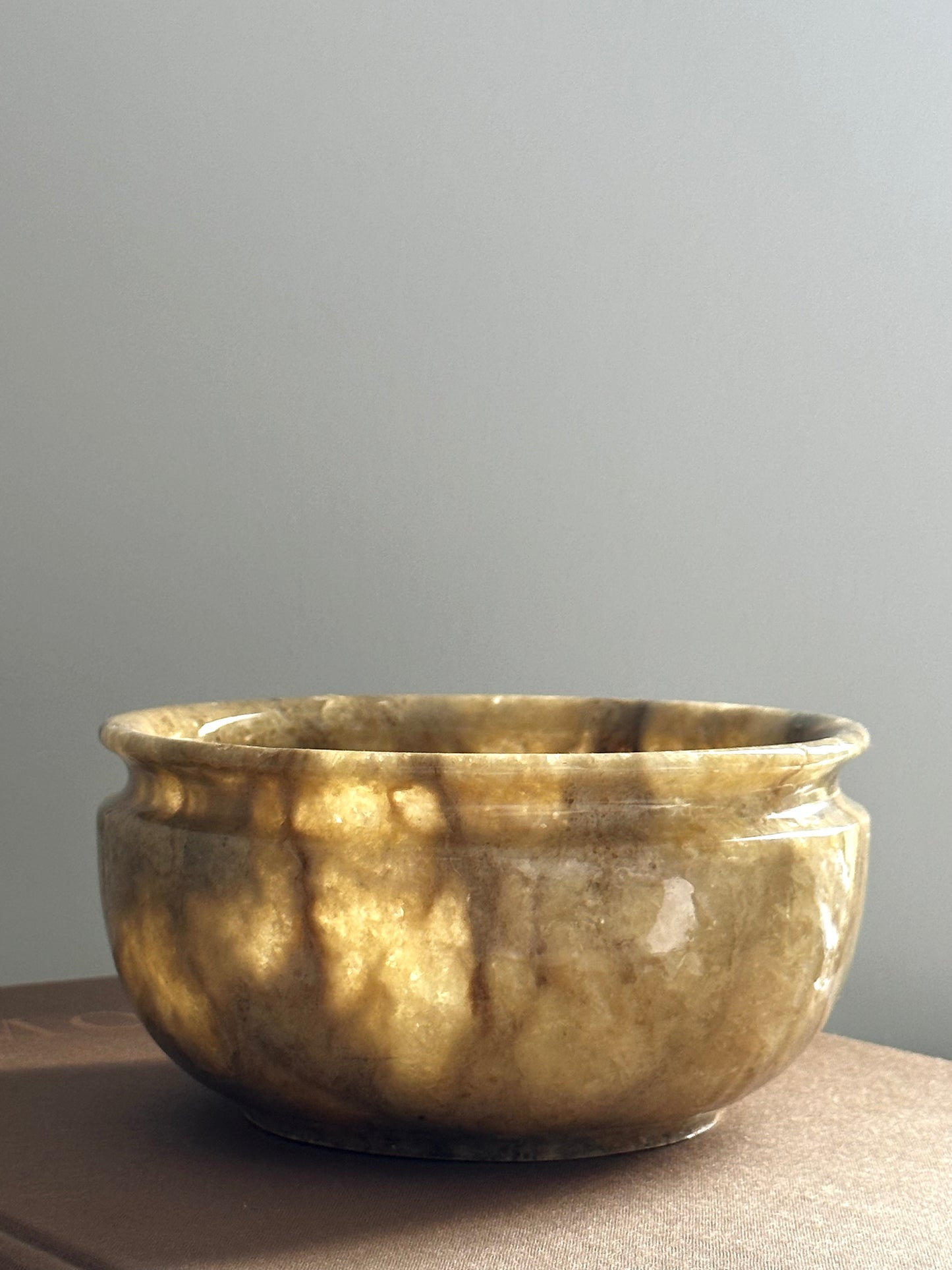 Round Onyx Decorative Bowl