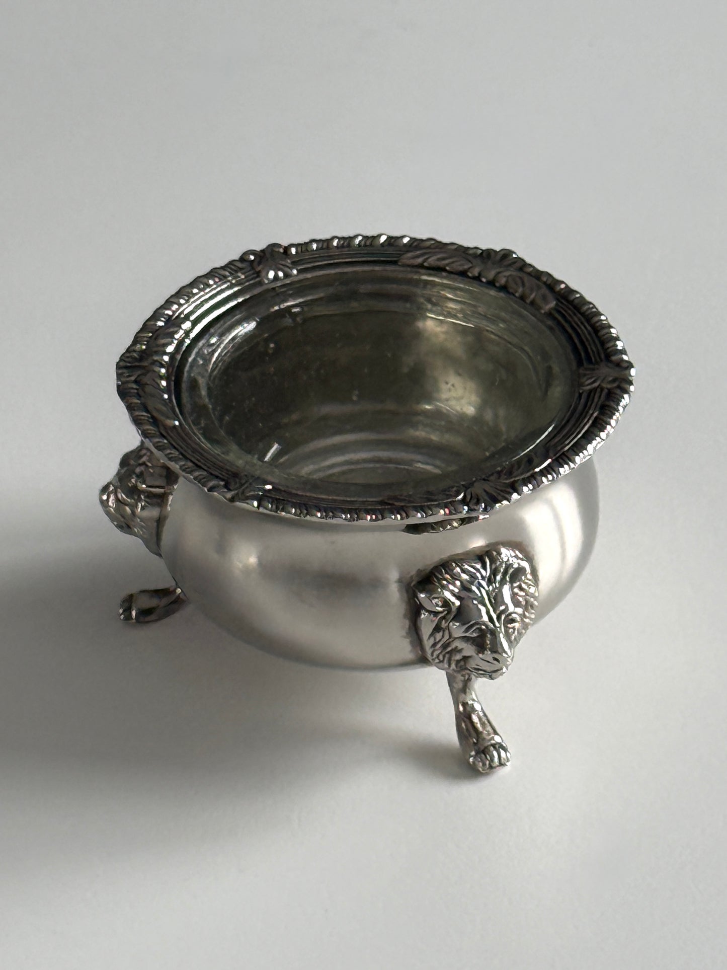 Antique Silver Plate Condiment Set