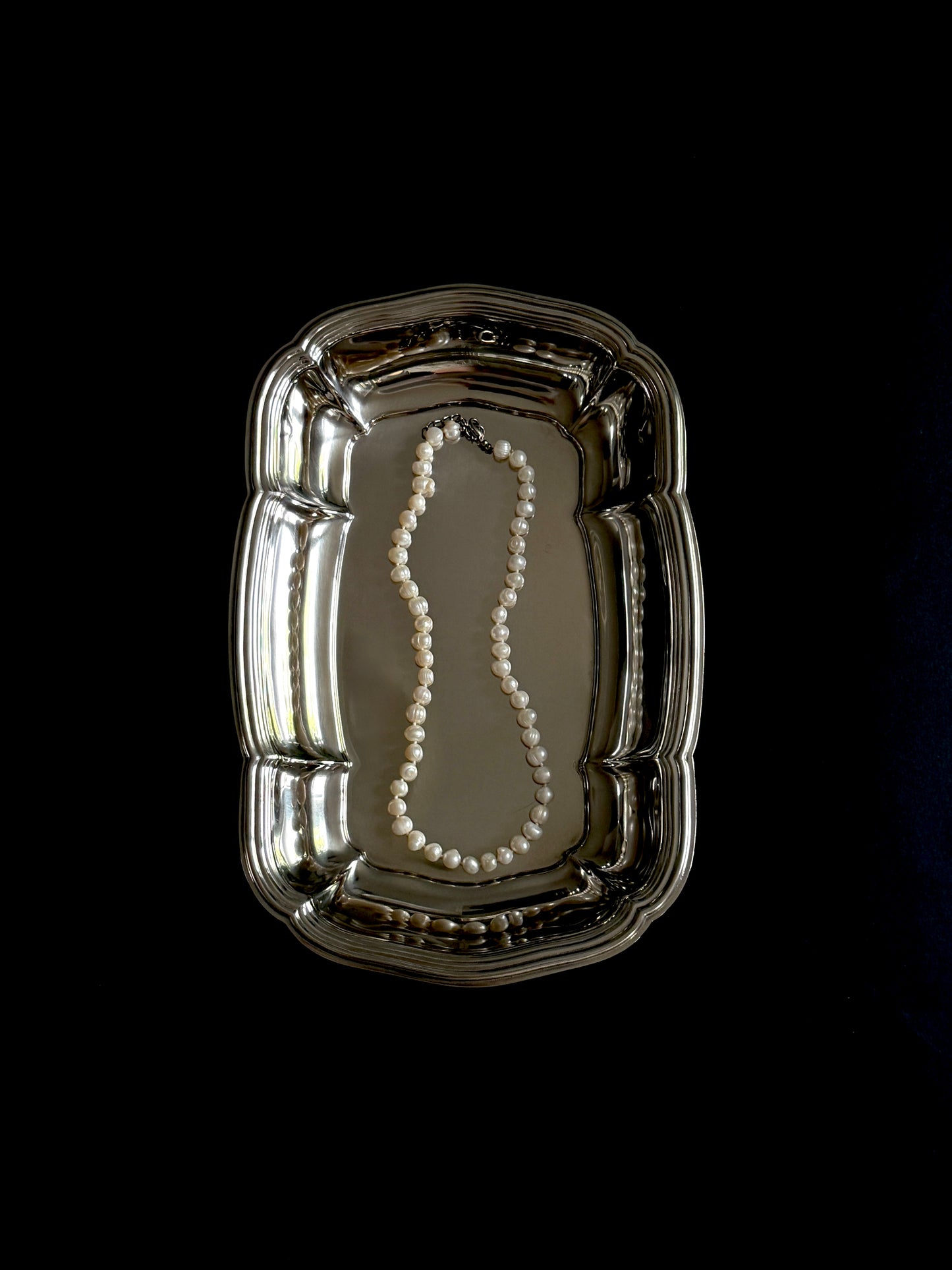 Adorned Italian Steel Tray