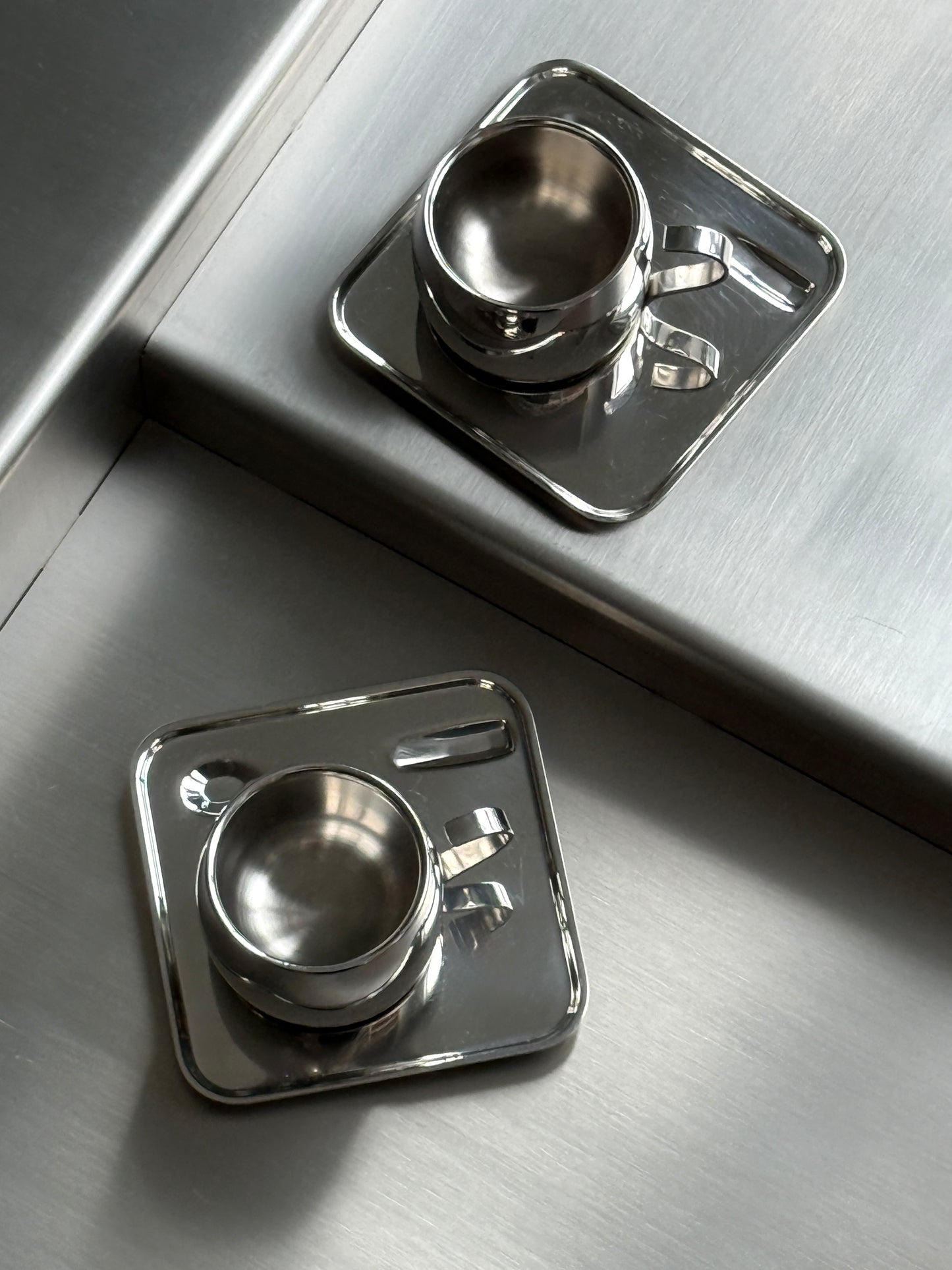Stainless Steel Espresso Cup Set (set of 4)