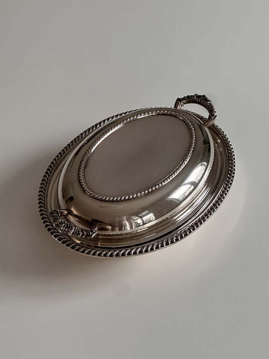 English Silver Plate Serving Dish