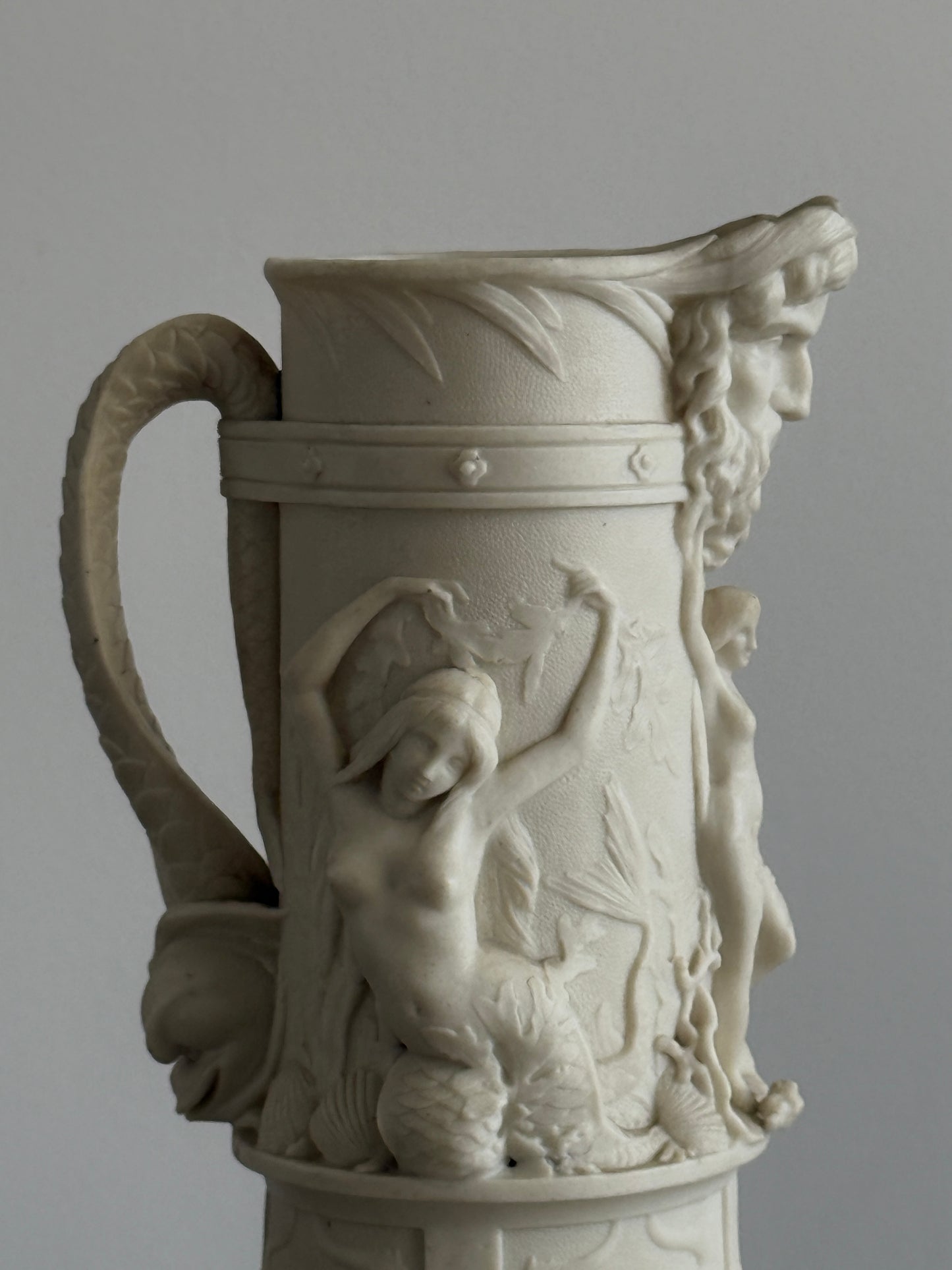 Relief-Molded Stoneware Jug 1953