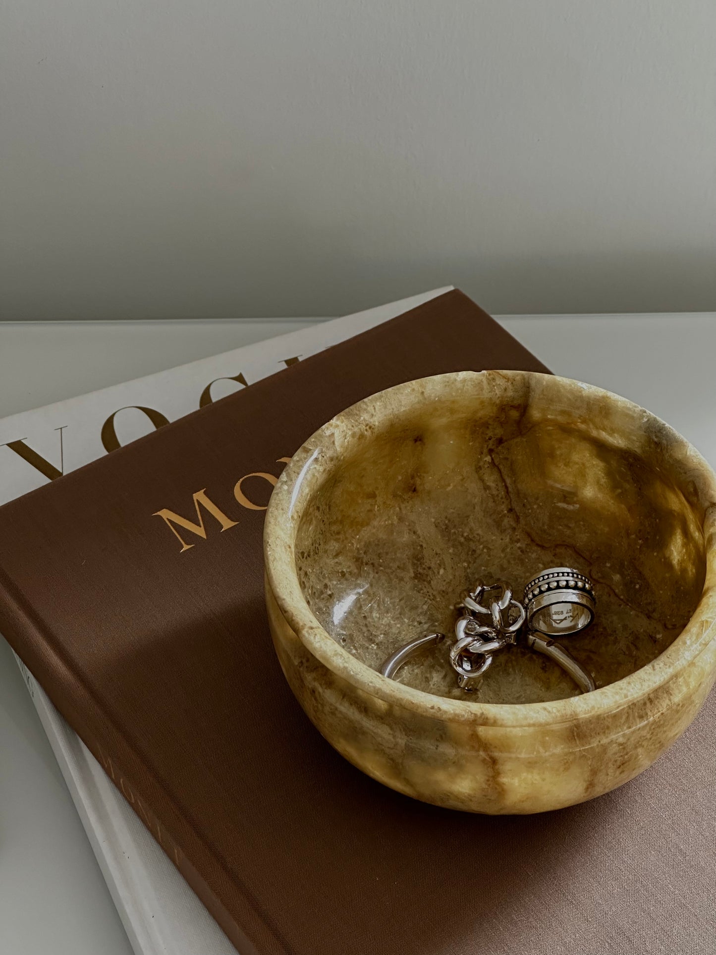 Round Onyx Decorative Bowl