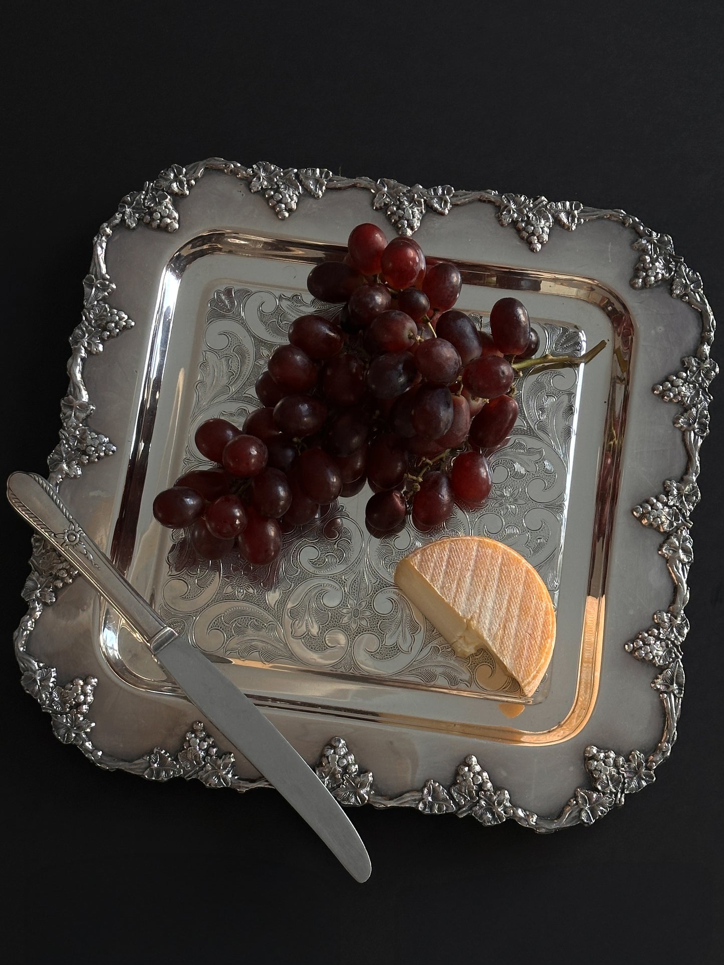 Floral Ornate Serving Tray
