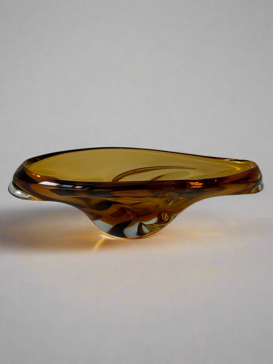 Sculptural Art Glass Bowl 1960s