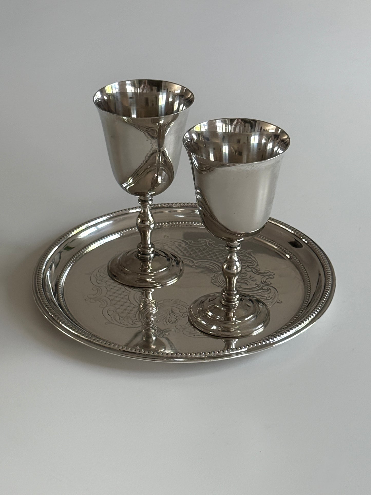 Silver Plated Spanish Goblet (set of 2)