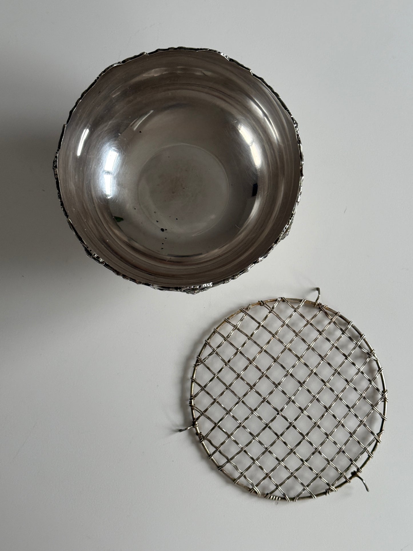 Silver Plated Flower Arrangement Bowl