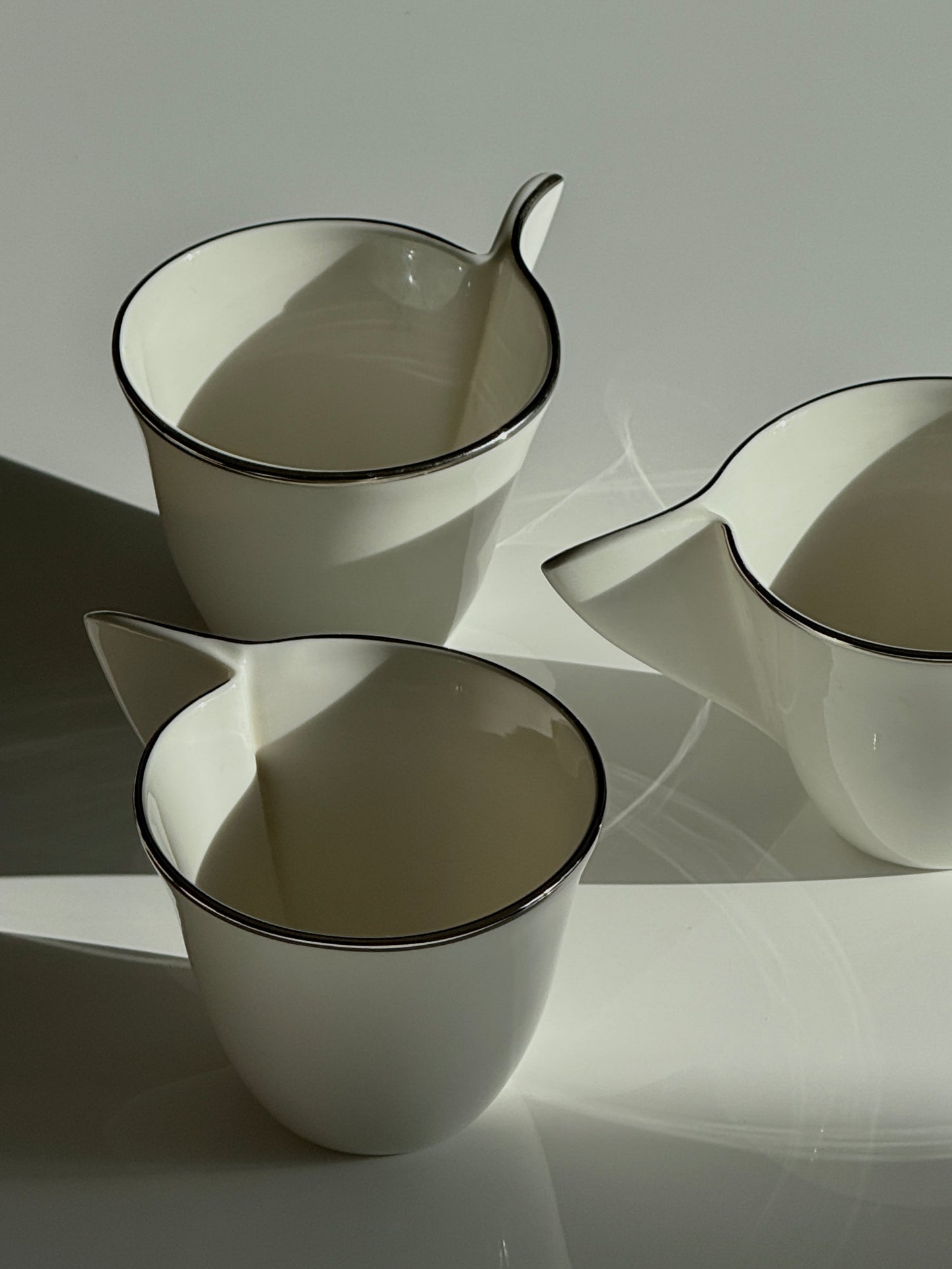 Royal Fine China Abstract Coffee Cups (Set of 3)