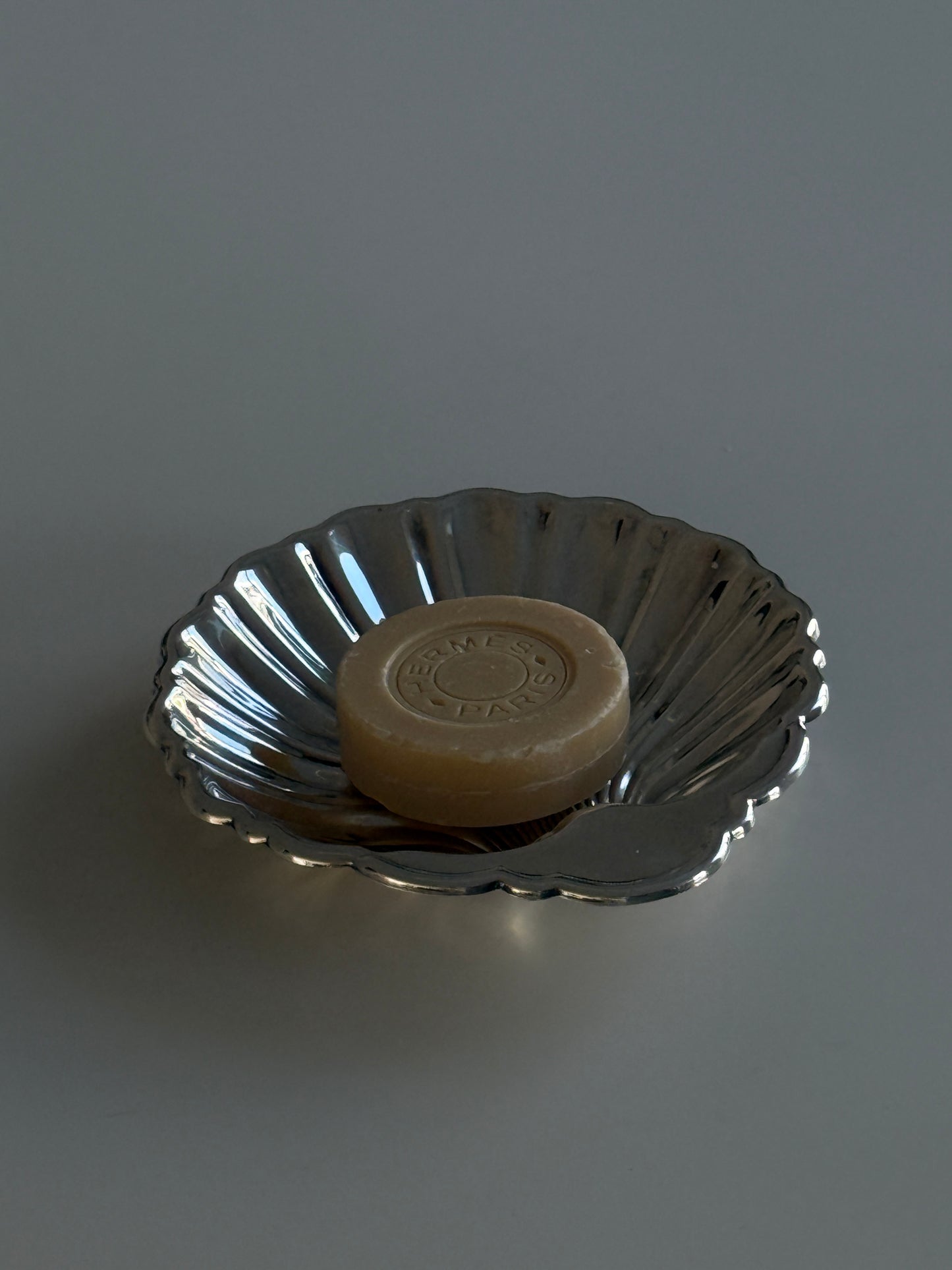 Silver Plate Shell Dish