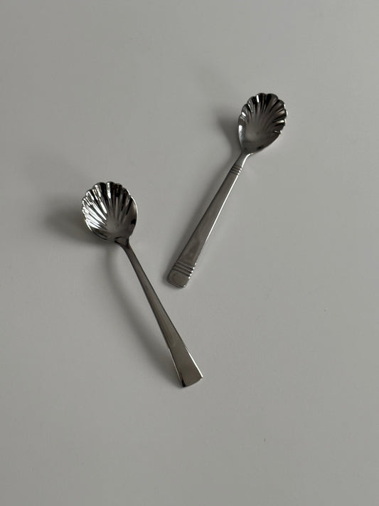 Pair of Shell Tea Spoon