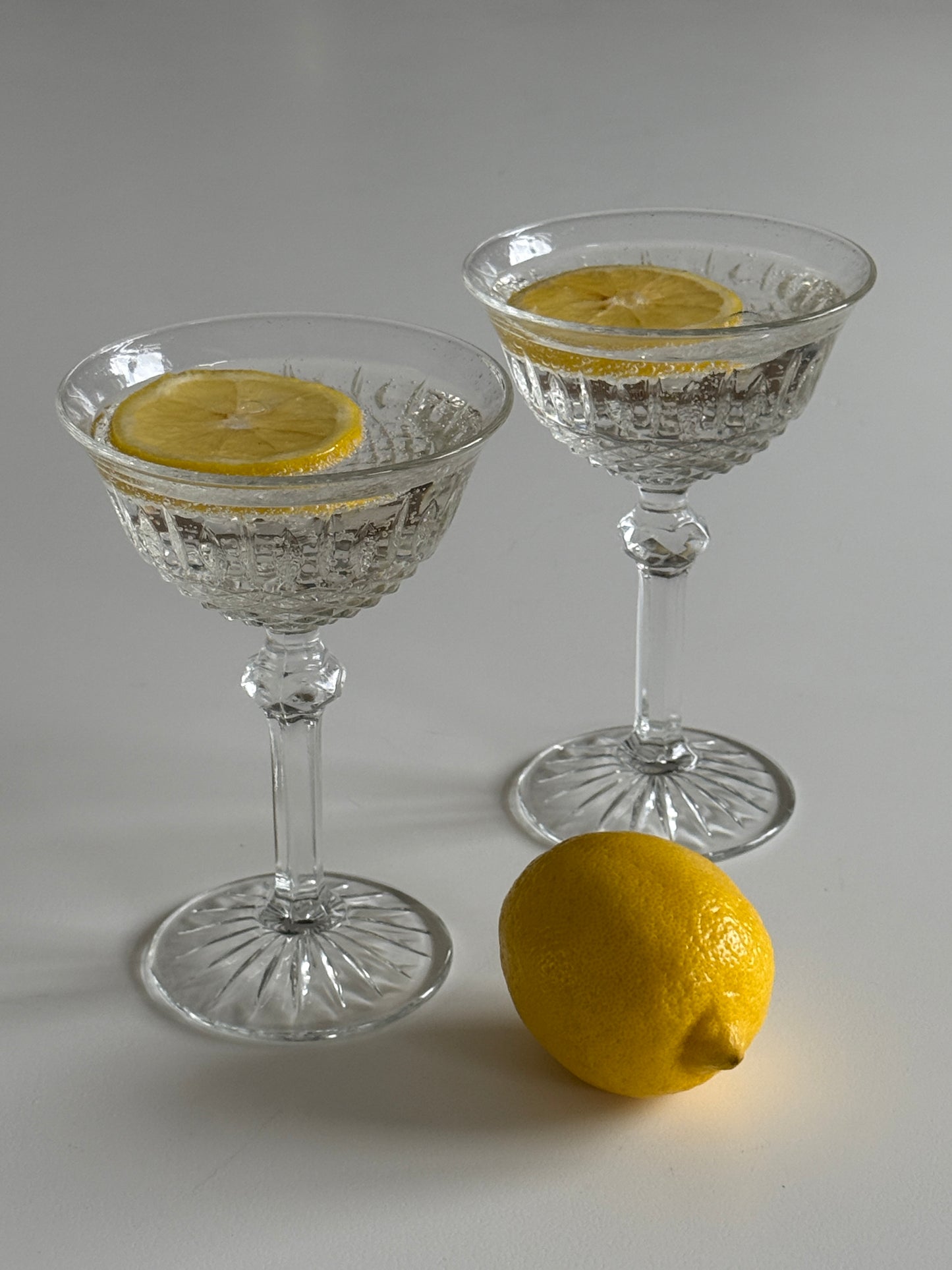 Crystal Cut Champagne Coupe (set of 4)