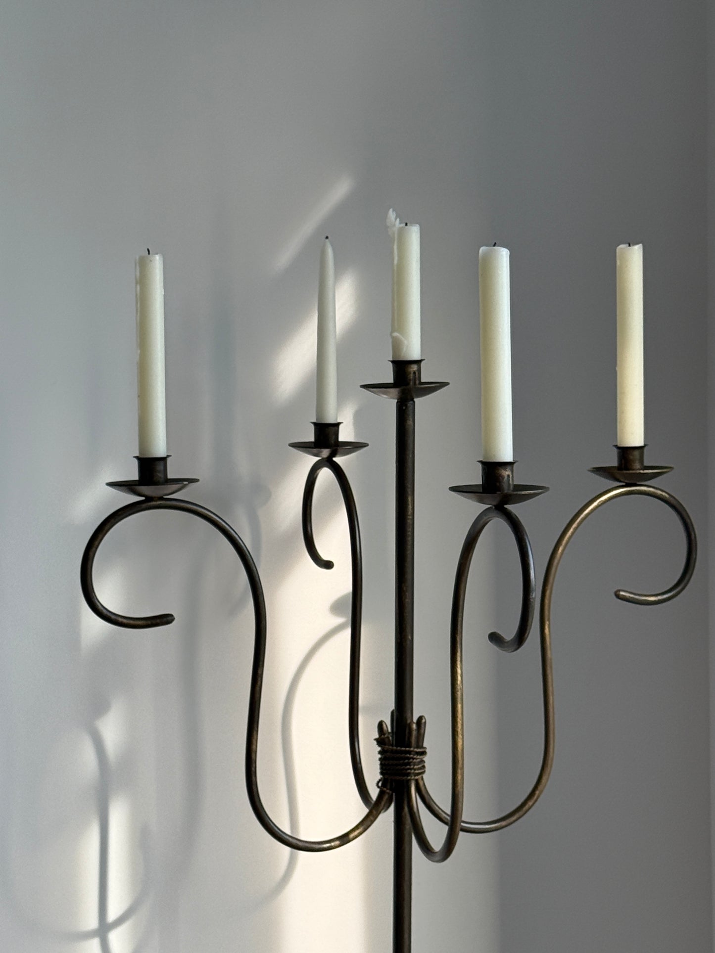 Iron Floor Candelabra