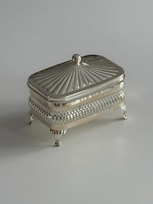 English Silver Plate Butter Dish