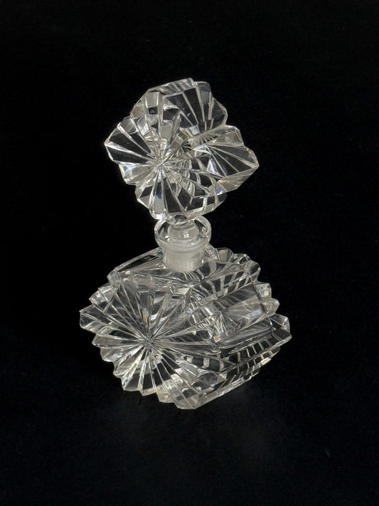 Art Deco Crystal Perfume Bottle