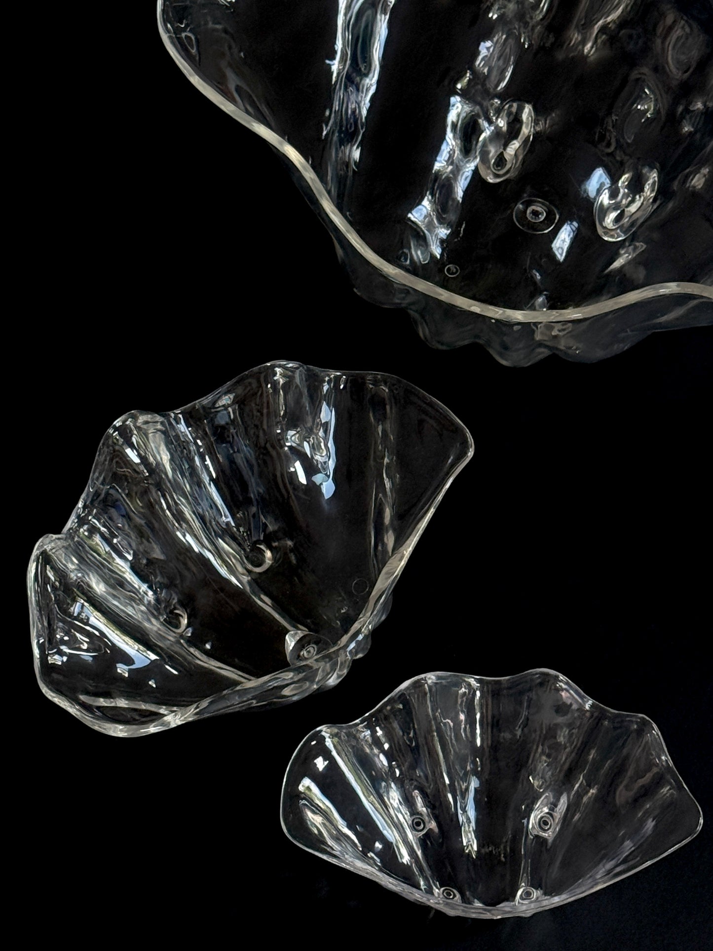 Vintage Acrylic Clamshell Serving Set - 5 Pieces