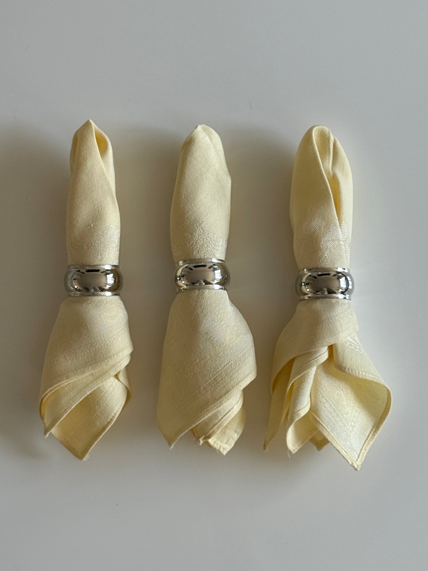 Silver Plate Napkin Rings (set of 6)