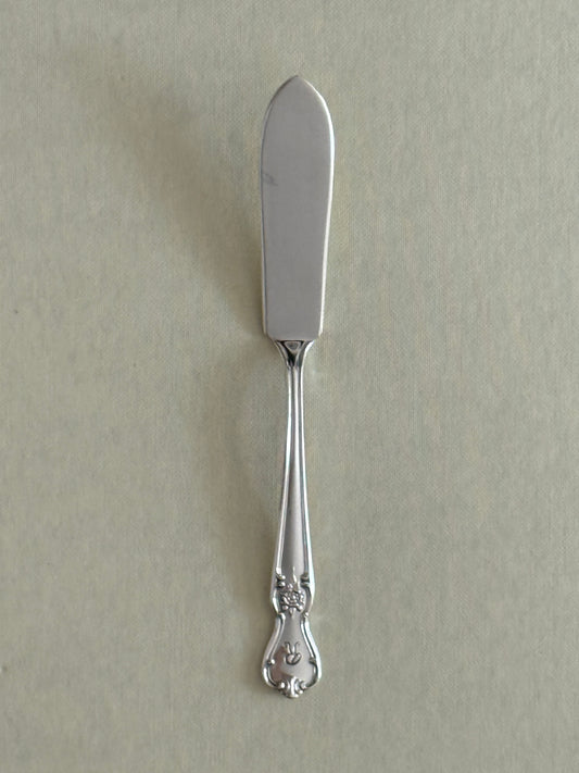 Silver Plated Monogram Butter Knife