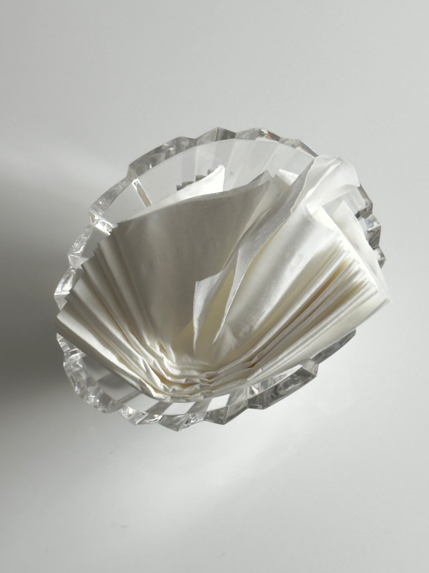 Vintage Flared Crystal Oval Bowl