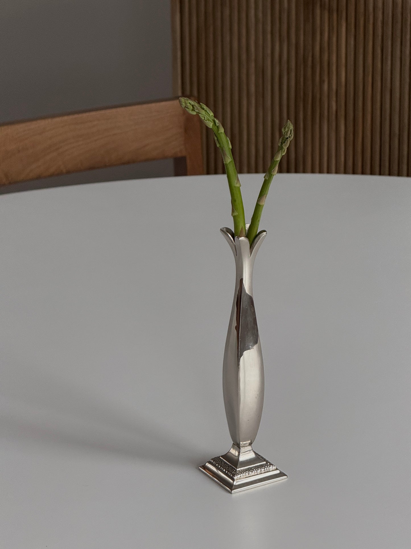 Art Decor Silver Plate Bud Vase