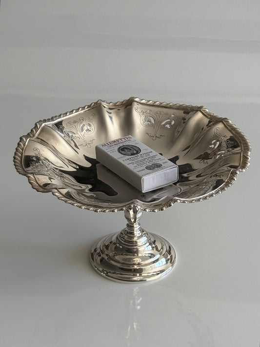 Silver Plate Pedestal Bowl