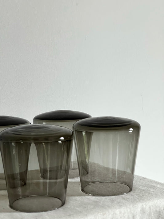 Smoked drinking glass (set of 4)